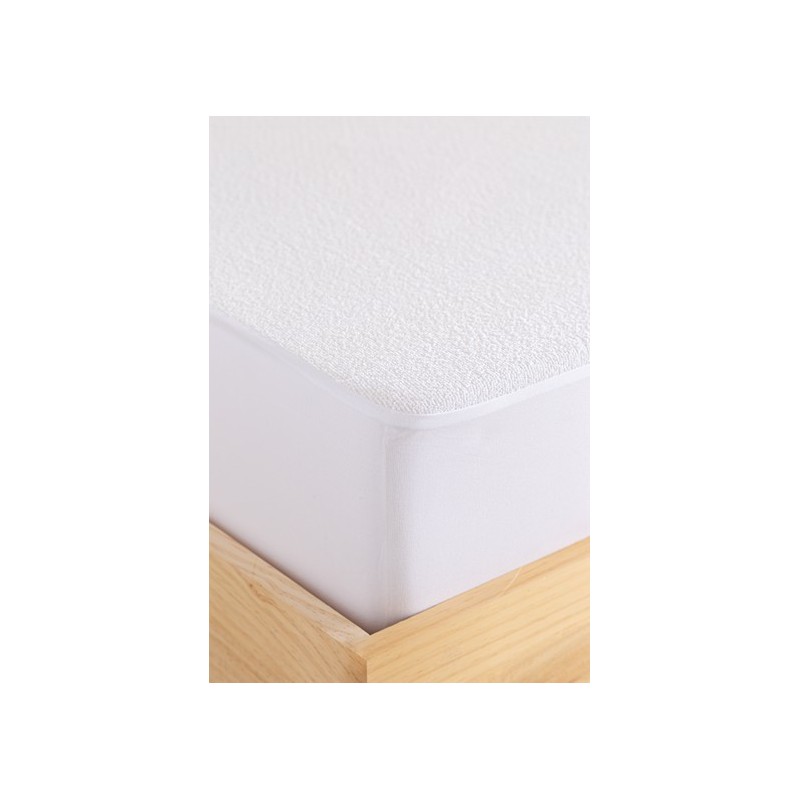 Protector de Colchón Impermeable Transpirable de Materiales Reciclados TEX  HOME Cama 150 cm Blanco